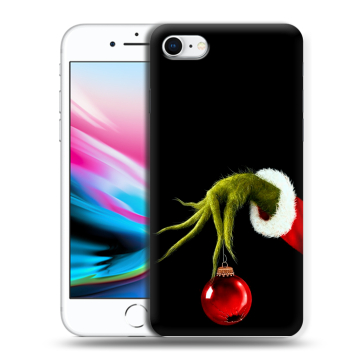 Силиконовый чехол на Iphone 8 с принтом Новый год Гринч Силиконовый чехол на Iphone 8 с принтом Новый год Гринч