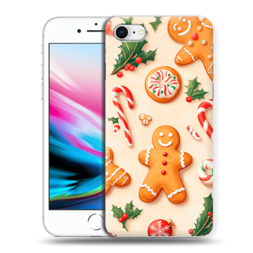 Силиконовый чехол на Iphone 8 с принтом Новый год Силиконовый чехол на Iphone 8 с принтом Новый год