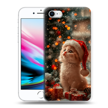 Силиконовый чехол на Iphone 8 с принтом Новый год Силиконовый чехол на Iphone 8 с принтом Новый год