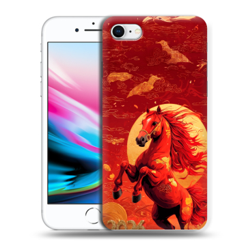 Силиконовый чехол на Iphone 8 с принтом Новый год Силиконовый чехол на Iphone 8 с принтом Новый год