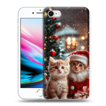 Силиконовый чехол на Iphone 8 с принтом Новый год Силиконовый чехол на Iphone 8 с принтом Новый год