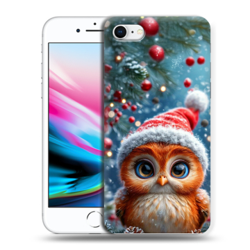 Силиконовый чехол на Iphone 8 с принтом Новый год Силиконовый чехол на Iphone 8 с принтом Новый год