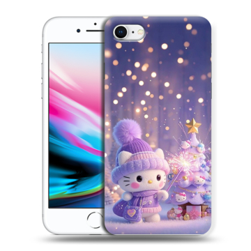 Силиконовый чехол на Iphone 8 с принтом Новый год Силиконовый чехол на Iphone 8 с принтом Новый год