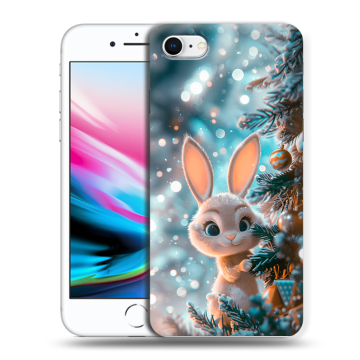 Силиконовый чехол на Iphone 8 с принтом Новый год Силиконовый чехол на Iphone 8 с принтом Новый год