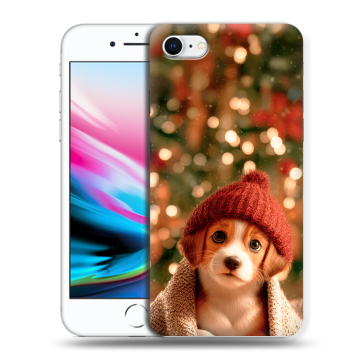 Силиконовый чехол на Iphone 8 с принтом Новый год Силиконовый чехол на Iphone 8 с принтом Новый год