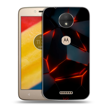 Пластиковый чехол на Motorola Moto C с принтом Яркие абстракции