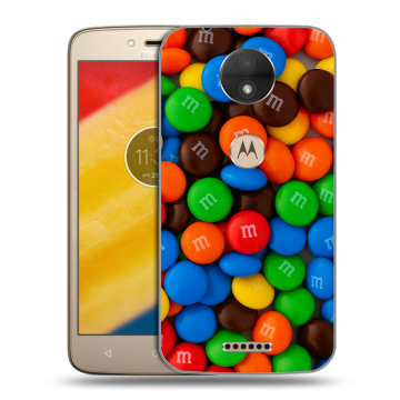 Пластиковый чехол на Motorola Moto C с принтом Конфеты