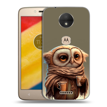 Пластиковый чехол на Motorola Moto C с принтом Сова