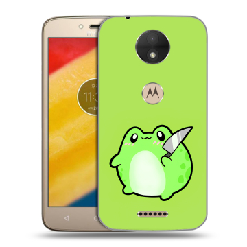 Пластиковый чехол на Motorola Moto C с принтом Лягушенок