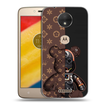 Пластиковый чехол на Motorola Moto C с принтом Луи робот