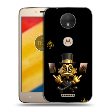 Пластиковый чехол на Motorola Moto C с принтом Золотой скрудж макдак