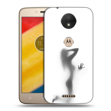 Пластиковый чехол на Motorola Moto C с принтом Силуэт