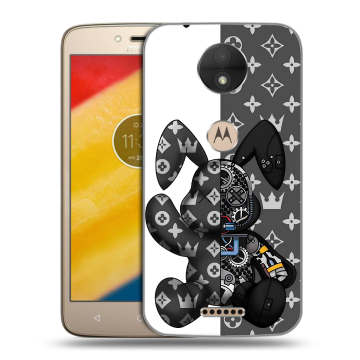 Пластиковый чехол на Motorola Moto C с принтом Луи робот