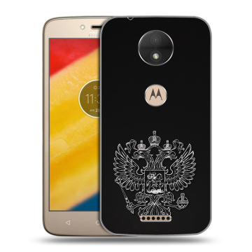 Пластиковый чехол на Motorola Moto C с принтом Герб России