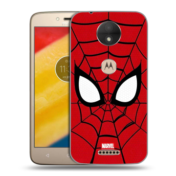 Пластиковый чехол на Motorola Moto C с принтом человек паук spiderman Пластиковый чехол на Motorola Moto C с принтом человек паук spiderman