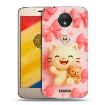 Пластиковый чехол на Motorola Moto C с принтом для девочек