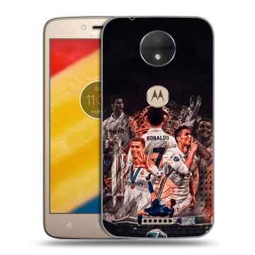 Пластиковый чехол на Motorola Moto C с принтом Реал Роналдо Real Ronaldo