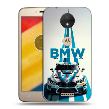 Пластиковый чехол на Motorola Moto C с принтом БМВ BMW