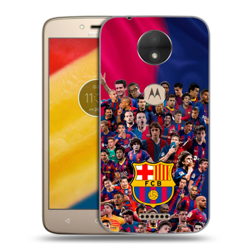 Пластиковый чехол на Motorola Moto C с принтом Барселона Barcelona