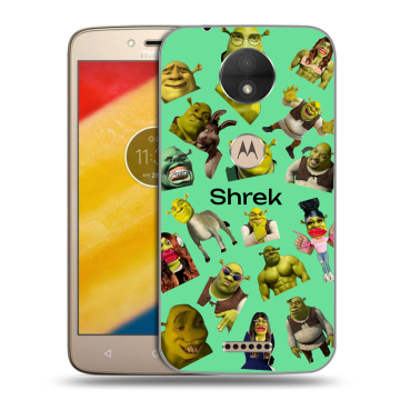 Пластиковый чехол на Motorola Moto C с принтом Шрек Shrek Пластиковый чехол на Motorola Moto C с принтом Шрек Shrek