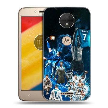 Пластиковый чехол на Motorola Moto C с принтом Реал Роналдо Пластиковый чехол на Motorola Moto C с принтом Реал Роналдо