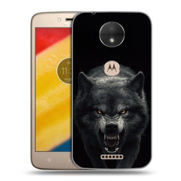 Пластиковый чехол на Motorola Moto C с принтом Волк