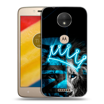 Пластиковый чехол на Motorola Moto C с принтом Король лев Пластиковый чехол на Motorola Moto C с принтом Король лев