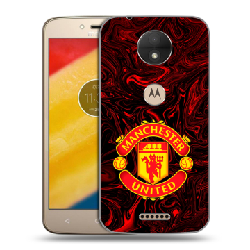 Пластиковый чехол на Motorola Moto C с принтом Manchester United Пластиковый чехол на Motorola Moto C с принтом Manchester United