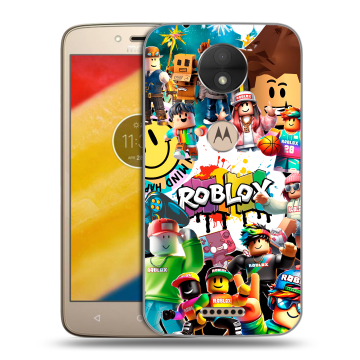 Пластиковый чехол на Motorola Moto C с принтом Roblox Роблокс Пластиковый чехол на Motorola Moto C с принтом Roblox Роблокс
