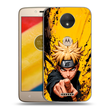 Пластиковый чехол на Motorola Moto C с принтом Naruto Наруто