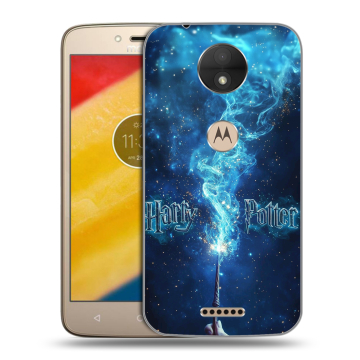 Пластиковый чехол на Motorola Moto C с принтом Harry Potter Гарри Поттер