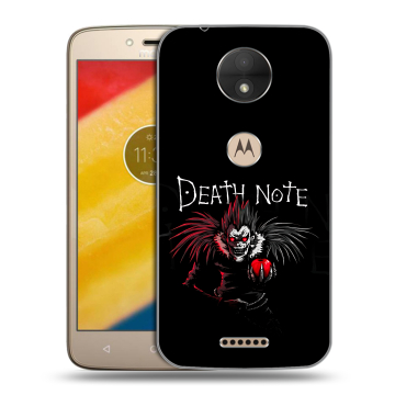 Пластиковый чехол на Motorola Moto C с принтом Death note Тетрадь смерти