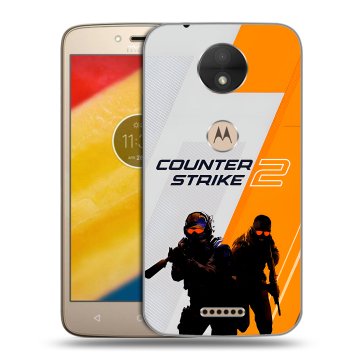 Пластиковый чехол на Motorola Moto C с принтом Counter Strike