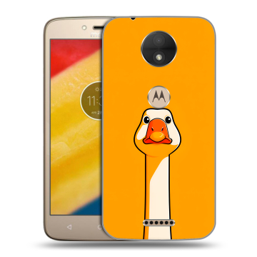 Пластиковый чехол на Motorola Moto C с принтом Смешная утка Пластиковый чехол на Motorola Moto C с принтом Смешная утка