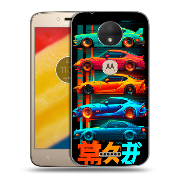 Пластиковый чехол на Motorola Moto C с принтом машины тачки Пластиковый чехол на Motorola Moto C с принтом машины тачки