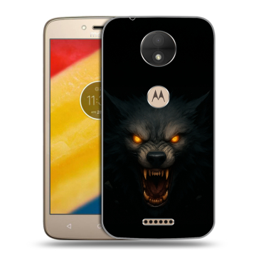 Пластиковый чехол на Motorola Moto C с принтом Волк Пластиковый чехол на Motorola Moto C с принтом Волк