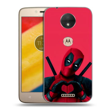 Пластиковый чехол на Motorola Moto C с принтом Дедпул Deadpool