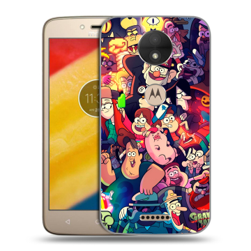Пластиковый чехол на Motorola Moto C с принтом Gravity Falls Гравити Фолз