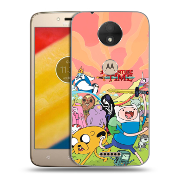 Пластиковый чехол на Motorola Moto C с принтом Adventure time Время приключений Пластиковый чехол на Motorola Moto C с принтом Adventure time Время приключений