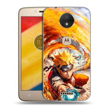 Пластиковый чехол на Motorola Moto C с принтом Аниме Наруто Naruto