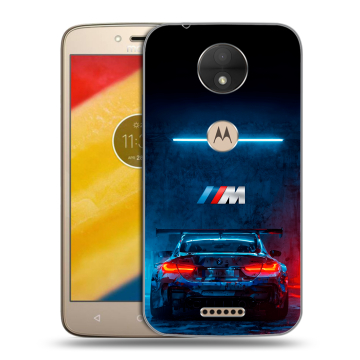 Пластиковый чехол на Motorola Moto C с принтом BMW БМВ