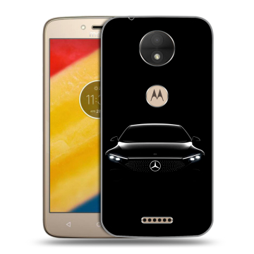 Пластиковый чехол на Motorola Moto C с принтом Mercedes Мерседес