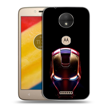 Пластиковый чехол на Motorola Moto C с принтом IronMan Железный человек