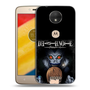 Пластиковый чехол на Motorola Moto C с принтом Death note Тетрадь смерти Пластиковый чехол на Motorola Moto C с принтом Death note Тетрадь смерти