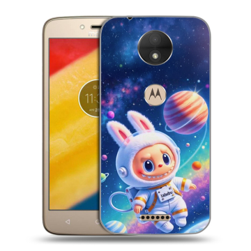Пластиковый чехол на Motorola Moto C с принтом Labubu Лабубу