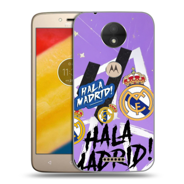 Пластиковый чехол на Motorola Moto C с принтом Real Madrid Реал Мадрид