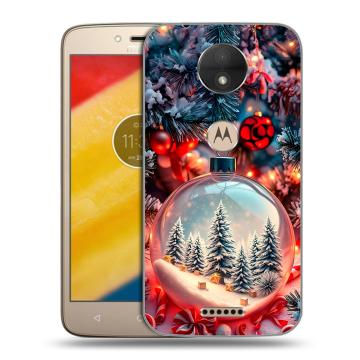 Пластиковый чехол на Motorola Moto C с принтом Новый год Пластиковый чехол на Motorola Moto C с принтом Новый год