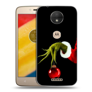 Пластиковый чехол на Motorola Moto C с принтом Новый год Гринч Пластиковый чехол на Motorola Moto C с принтом Новый год Гринч