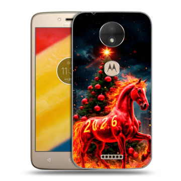 Пластиковый чехол на Motorola Moto C с принтом Новый год Пластиковый чехол на Motorola Moto C с принтом Новый год