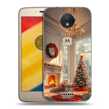 Пластиковый чехол на Motorola Moto C с принтом Новый год Пластиковый чехол на Motorola Moto C с принтом Новый год